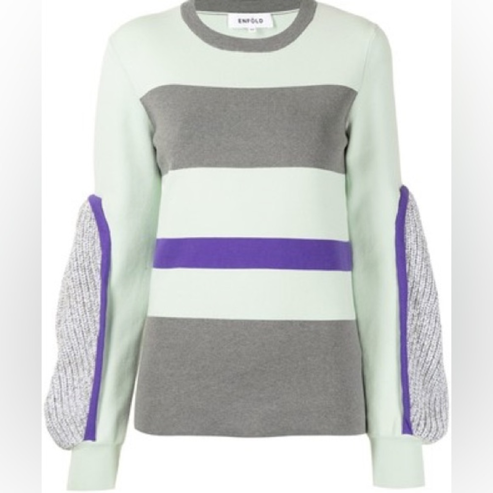 Enfold color block sweater